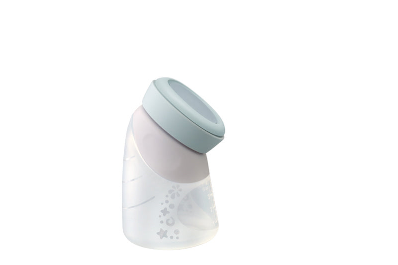 Extractor de leche de silicona pump recolector y mamadera en angulo anticolicos